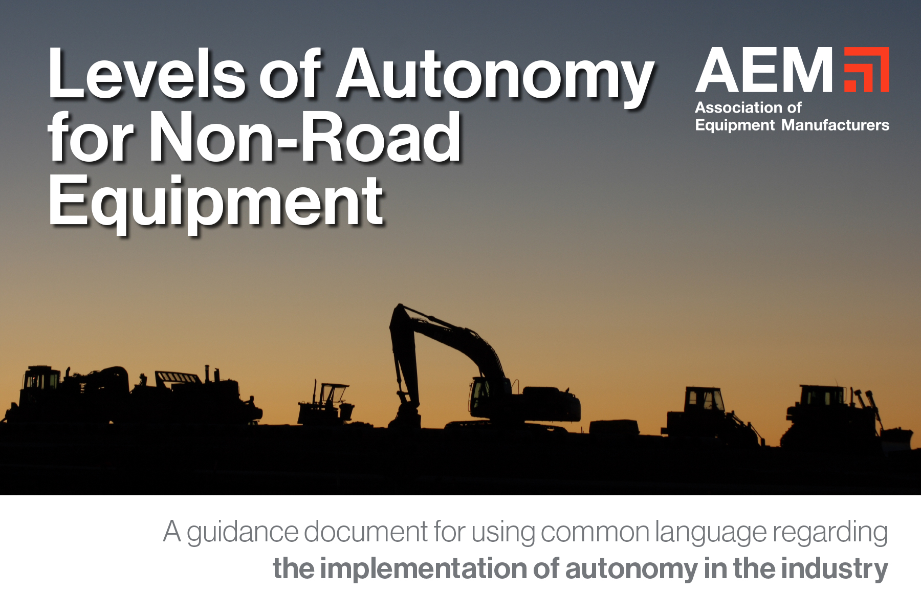 Non-Road Equipment Autonomy
